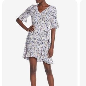 Elodie Ruffle Trim wrap dress